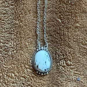 White Buffalo pendant necklace